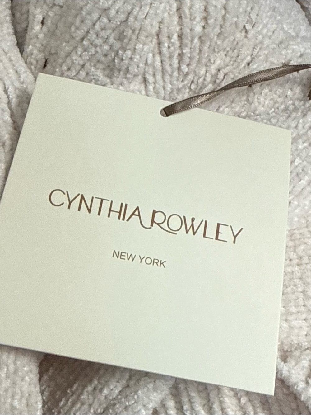 NWT Cynthia Rowley Cream Chenille Pointelle Sweater XS Cozy Cottagecore Knit - Picture 8 of 9